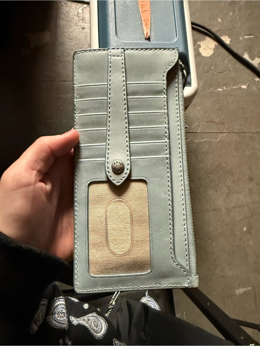Frye Melissa snap card wallet